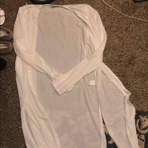Long white cardigan! Size medium, never worn